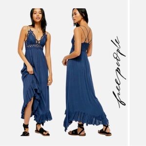 Free People Blue Maxi Dress